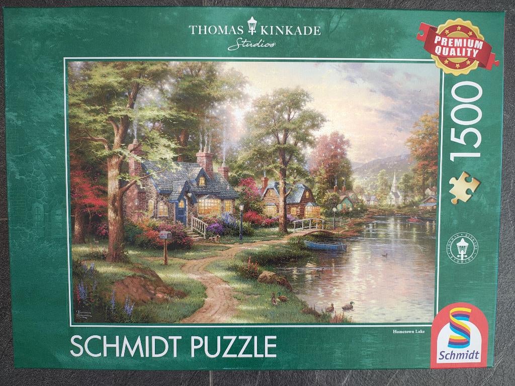Schmidt Puzzel Thomas Kinkade (1500 stukjes), Ophalen, 500 t/m 1500 stukjes, Zo goed als nieuw, Legpuzzel