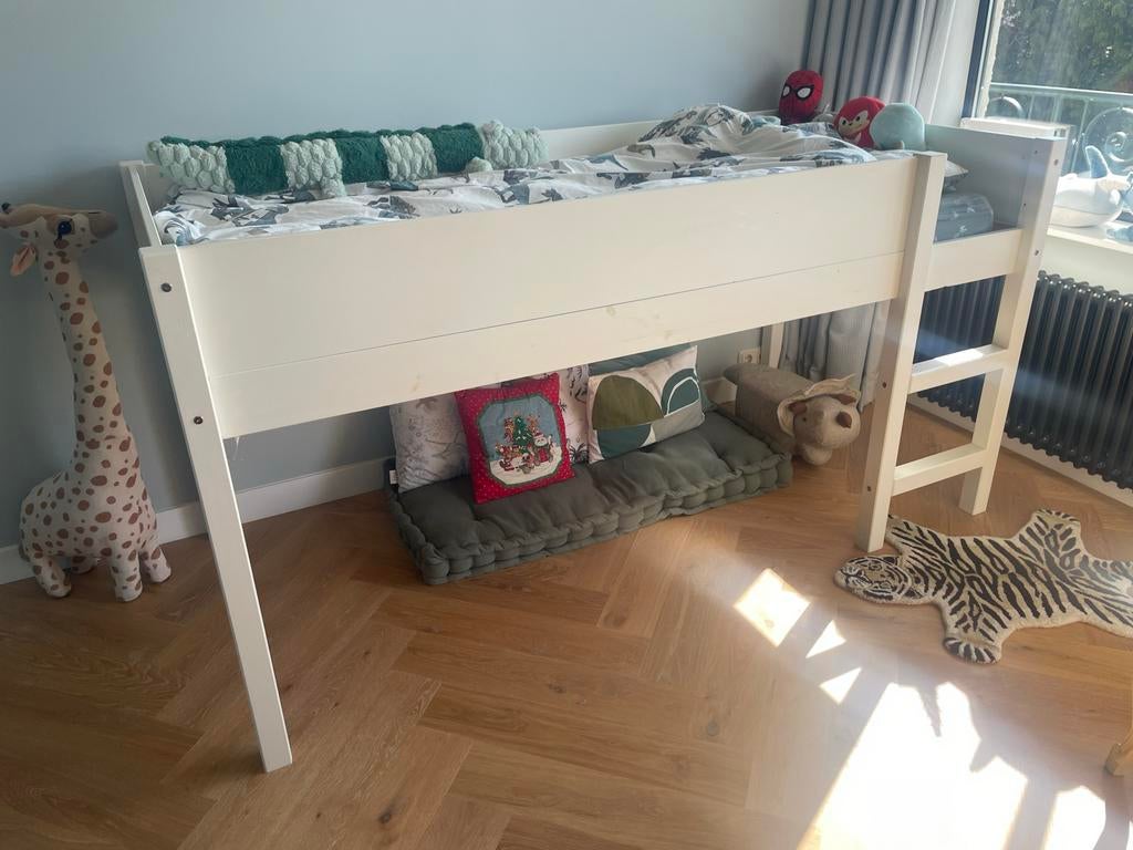Wehkamp Nous halfhoogslaper Charlie incl matras (90x200), Kinderen en Baby's, Kinderkamer | Stapelbedden en Hoogslapers, Ophalen