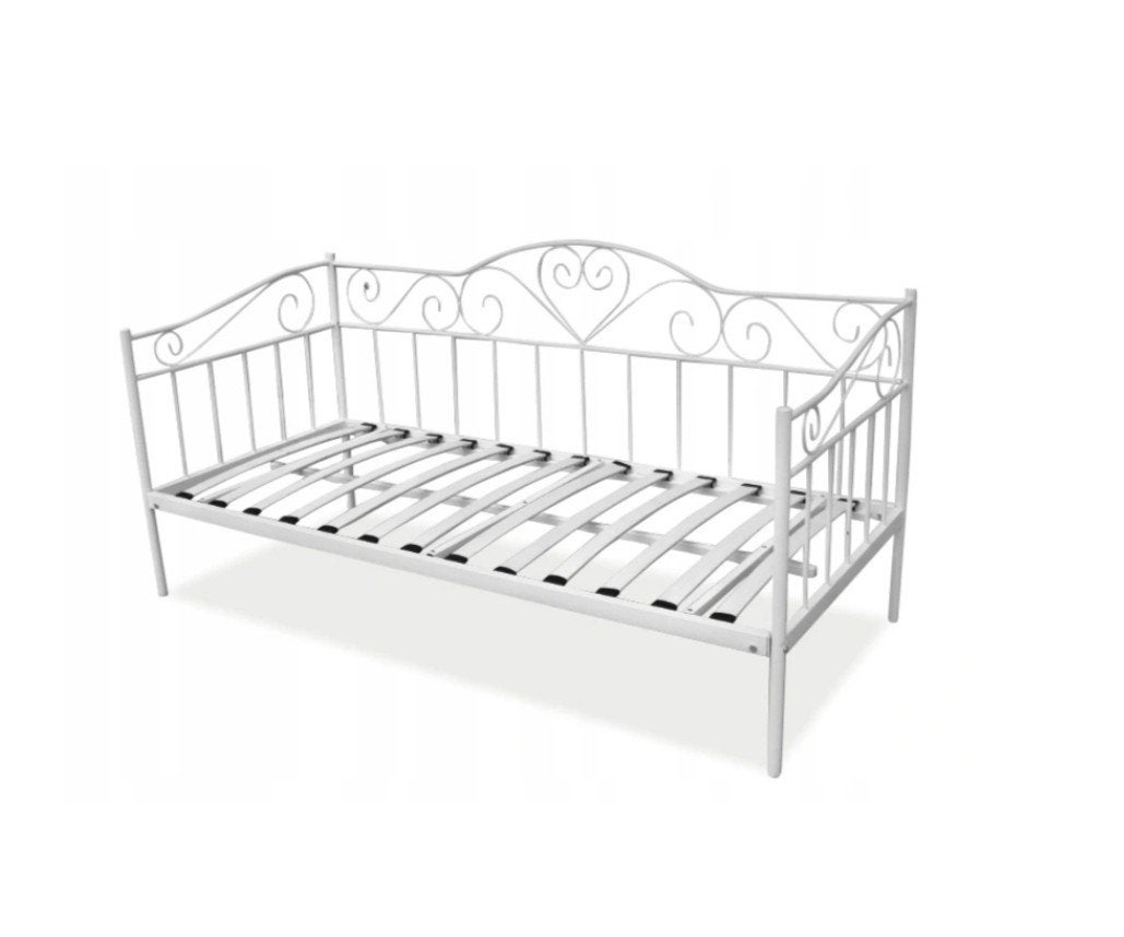 Stalen bed 90 x 200, Ophalen, 180 cm of meer, 85 tot 100 cm