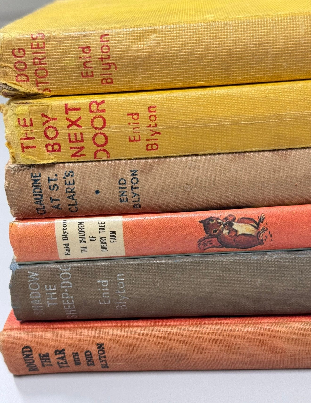 6 Hardcover boek Enid Blyton, dog stories, the boy next door, Ophalen of Verzenden, Gelezen