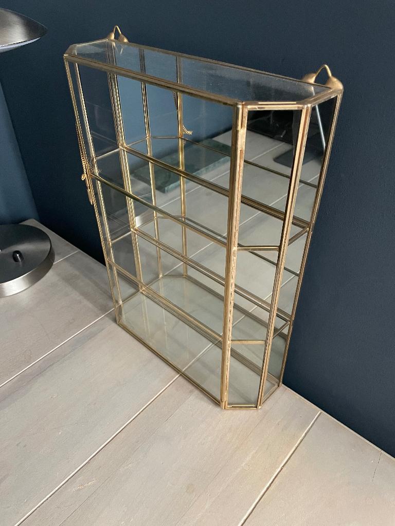 Vitrinekastje, Ophalen, 50 tot 100 cm, Zo goed als nieuw, Minder dan 25 cm