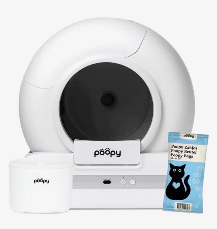 Poopy nano 2 automatische kattenbak, Ophalen, Zelfreinigend, Zo goed als nieuw, Open