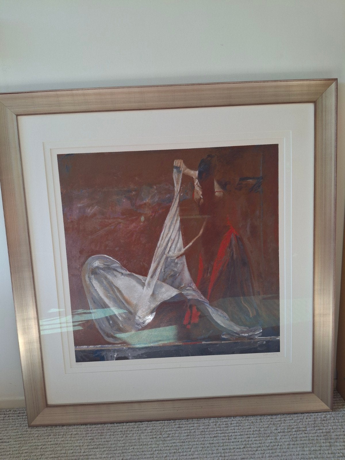silkscreen print, Robert Heindel. 71x72 in mooie lijst, Ophalen