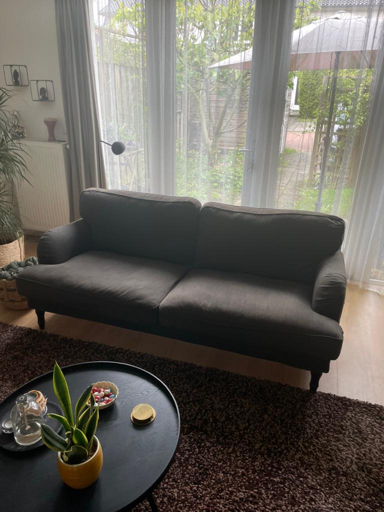 Donker groene bank Ikea, Ophalen, Gebruikt, 75 tot 100 cm, Driepersoons