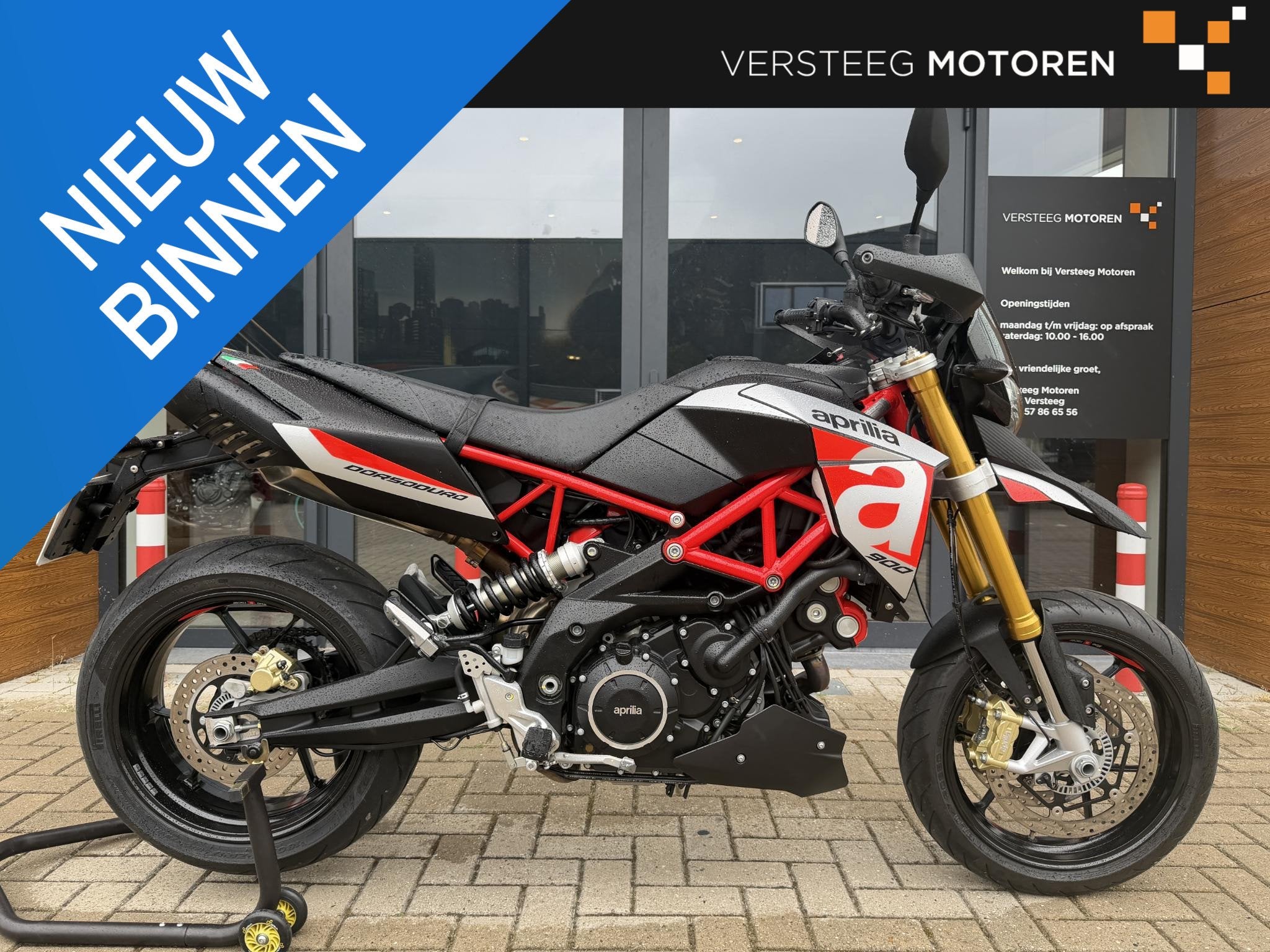 Aprilia Dorsoduro 900 5.705KM#2de eig#zgan, Motoren, Motoren | Aprilia, Bedrijf, Super Sport, meer dan 35 kW, ABS, Traction Control
