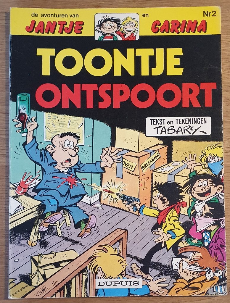 Jantje en Carina - Toontje ontspoort -2- 1e druk(1982) Strip, Boeken, Eén stripboek, Ophalen of Verzenden, Zo goed als nieuw