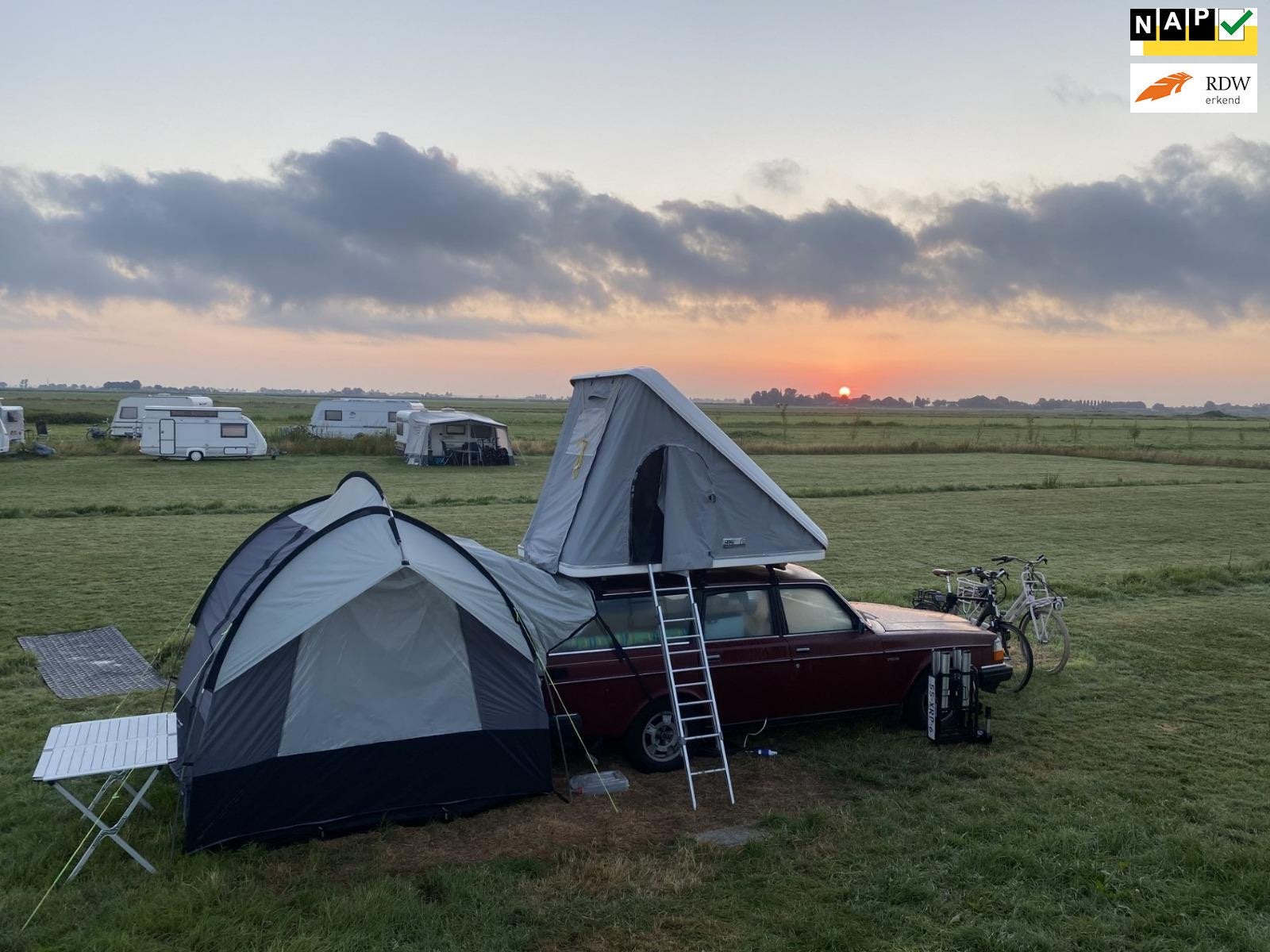 Volvo 245 2.1 GL CAMPER WEGENBELASTINGVRIJ NIEUWSTAAT!, Gebruikt, 4 cilinders, 1290 kg, 7 stoelen