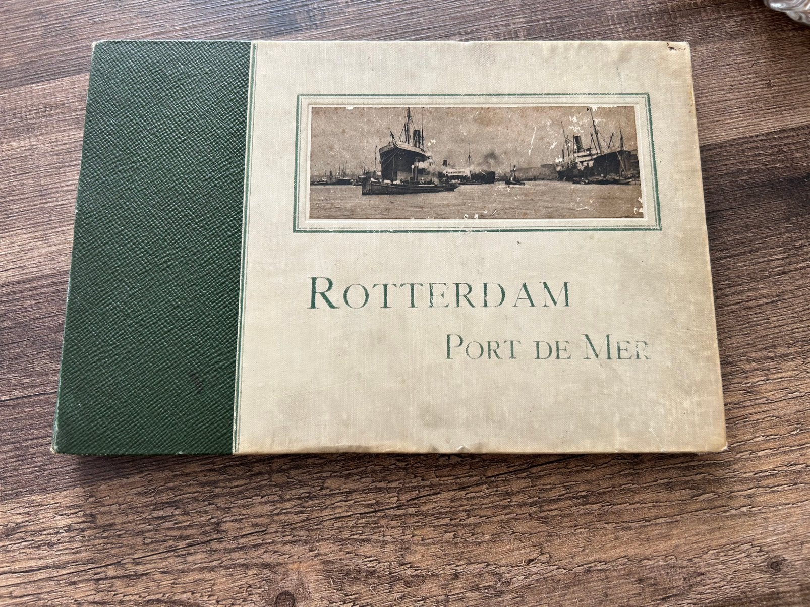 Uniek antiek fotoboek Rotterdam Port de Mer 1907, Ophalen of Verzenden, Gelezen
