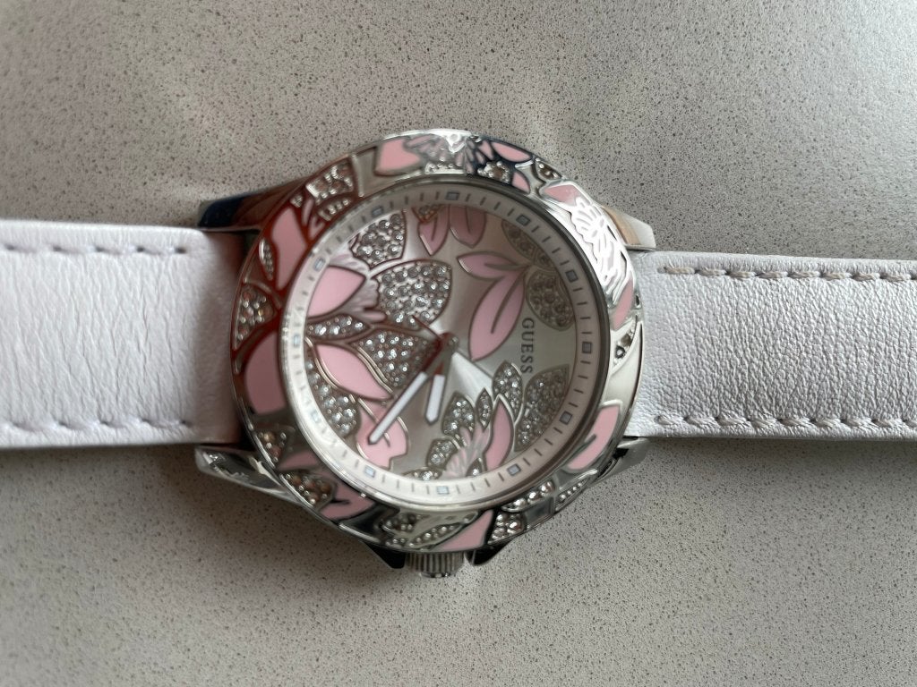 Guess horloge limited edition white, Ophalen of Verzenden, Zo goed als nieuw, Polshorloge, Guess