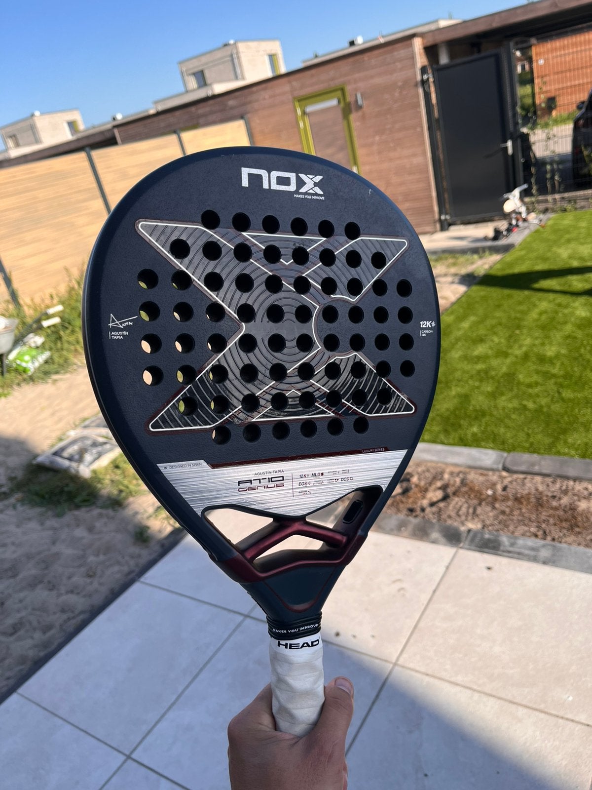 Nox AT10 genius 12K padelracket, Sport en Fitness, Padel, Ophalen of Verzenden, Zo goed als nieuw