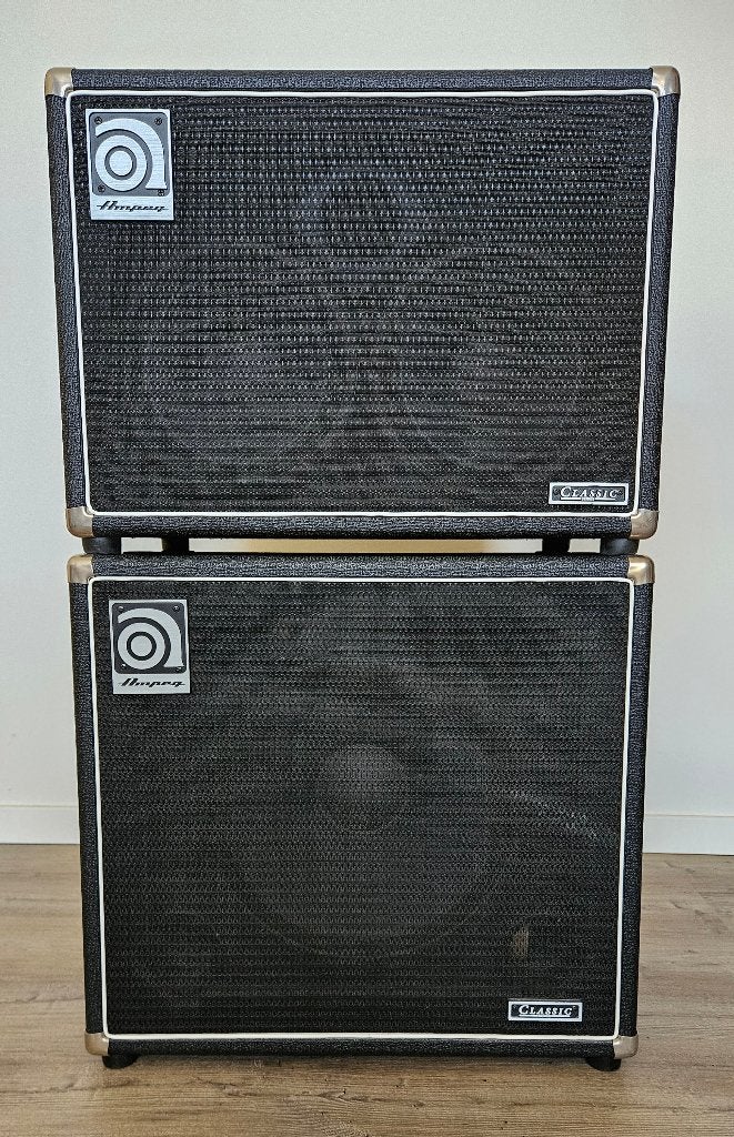 Ampeg SVT-210HE + SVT-15EN, classic cabs, Ophalen, Gebruikt, Basgitaar, 100 watt of meer