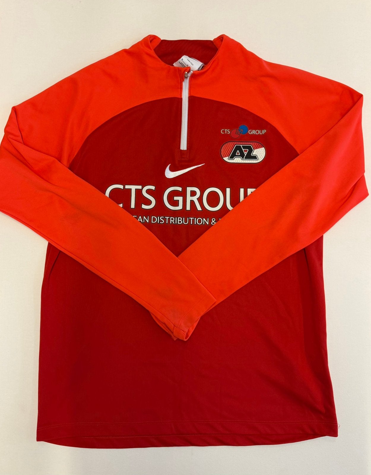 AZ Alkmaar training jack, Maat M, Verzenden, Zo goed als nieuw, Shirt