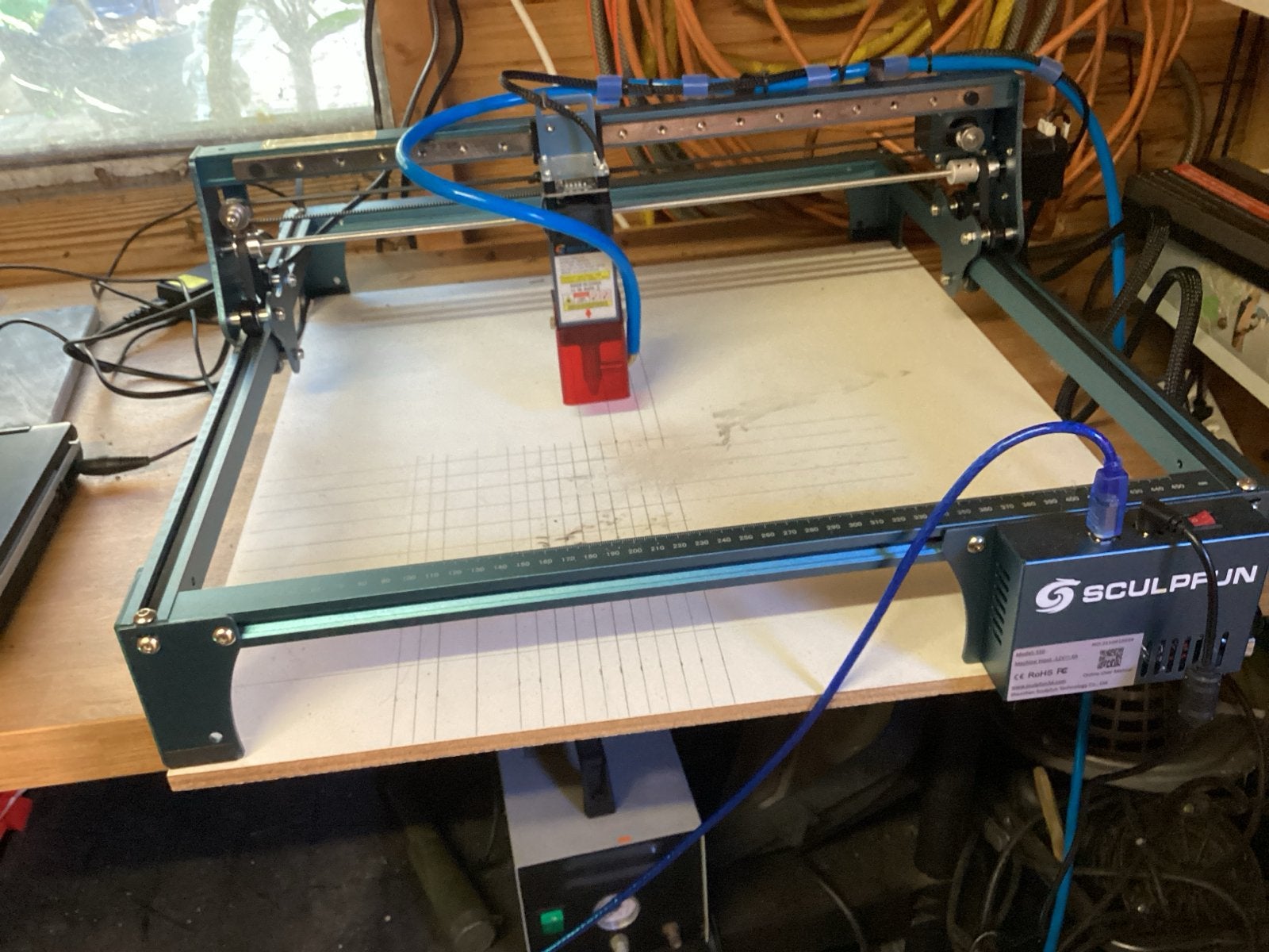 SCULPFUN S10 Laser Graveermachine - compleet, Ophalen of Verzenden, Zo goed als nieuw
