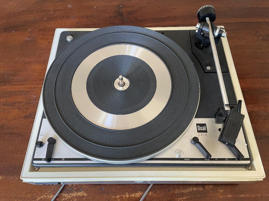 Vintage dual cs1214, defect, Audio, Tv en Foto, Platenspelers, Gebruikt, Platenspeler, Dual, Ophalen