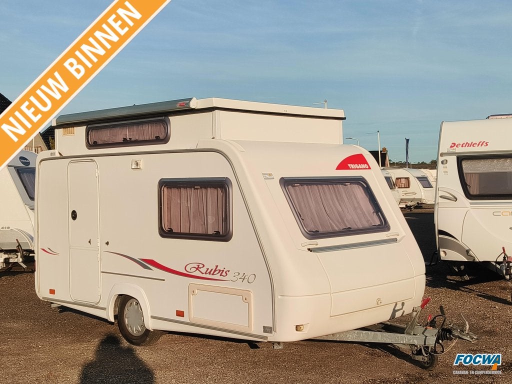 Trigano Rubis 340 Dwarsbed Zit Tent Fiamma, Trigano, Dwarsbed, Tot en met 3, 500 - 750 kg