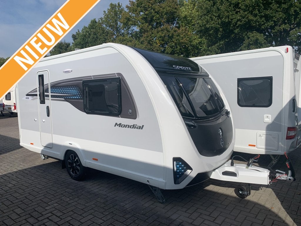 Sprite Mondial 420 SE Model 2026, Caravans en Kamperen, Caravans, Bedrijf, tot en met 2, 1000 - 1250 kg, Standaardzit, Sprite