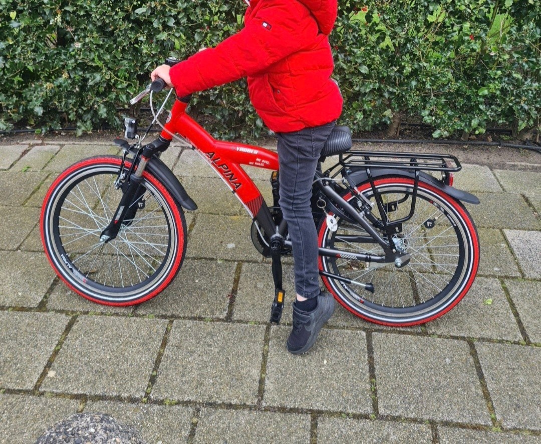 Alpina fiets 20inc Rood, Ophalen, Terugtraprem, Alpina  yabber, Handrem