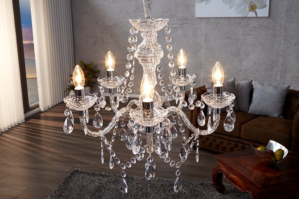Stijlvolle Moderne Design Kroonluchter. Met 5 Lampen E14, Ophalen of Verzenden, Nieuw