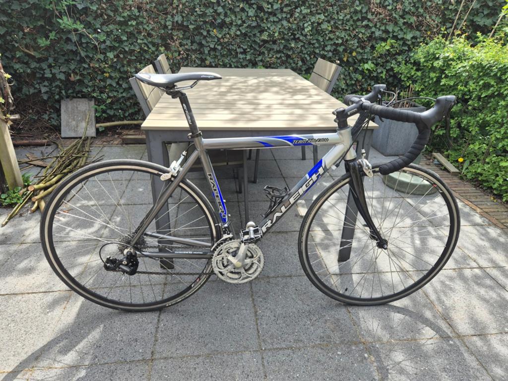 Raleigh racefiets 52cm, Fietsen en Brommers, Fietsen | Racefietsen, Overige merken, Aluminium, 49 tot 53 cm, Ophalen of Verzenden