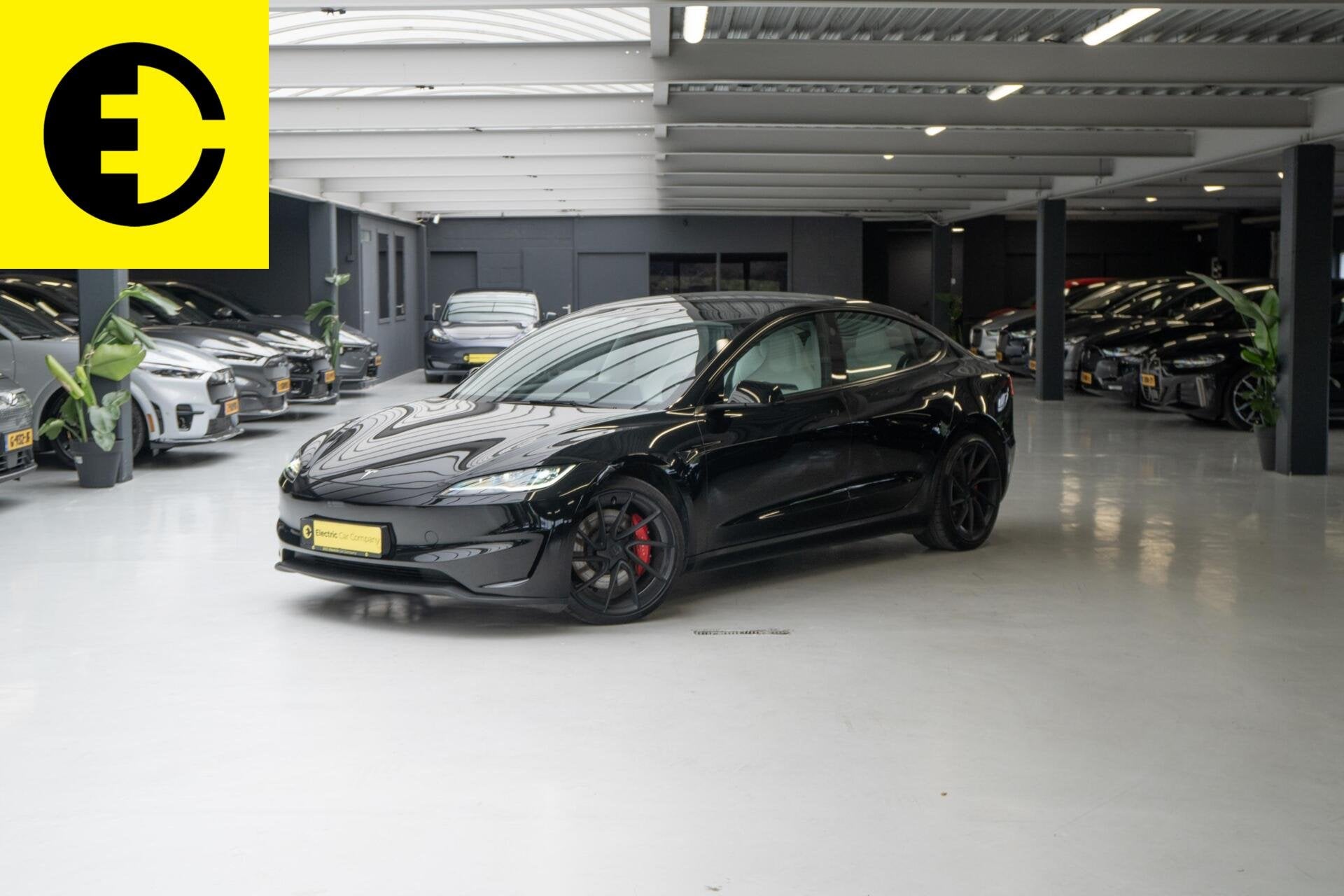 Tesla Model 3 Performance AWD 78 kWh | SOH 93,4% | Wit leder, Automaat, Zwart, Leder, 1751 kg