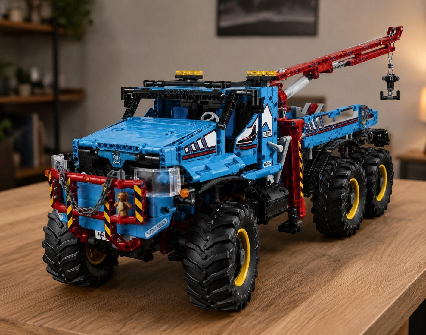 LEGO Technic Kraanwagen 6x6 - Blauw, Ophalen, Zo goed als nieuw, Overige merken