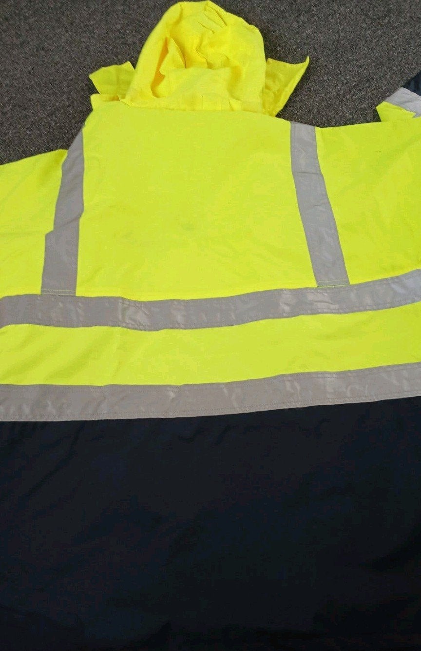 gele reflectie jas vizzwel maat l, Ophalen of Verzenden