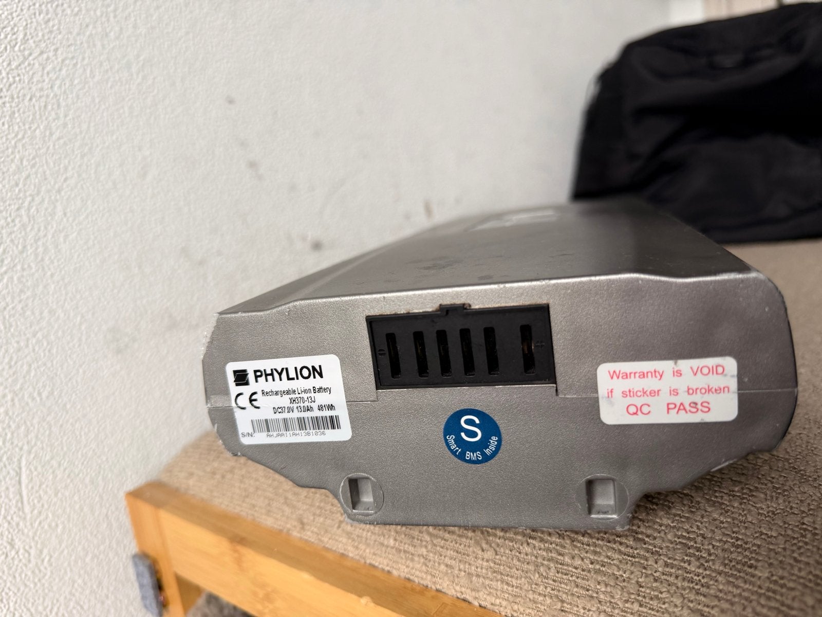 Phylion E-bike Accu 36V 12.8Ah 461Wh - Gebruikt, Ophalen, Gebruikt