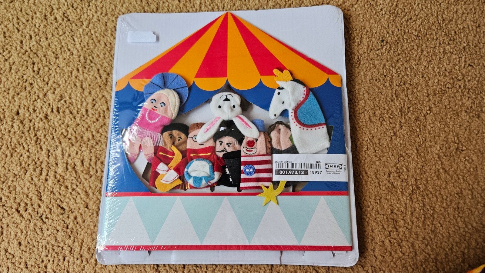 Ikea Klappar Cirkus vingerpop set, Verzenden, Nieuw, Overige typen