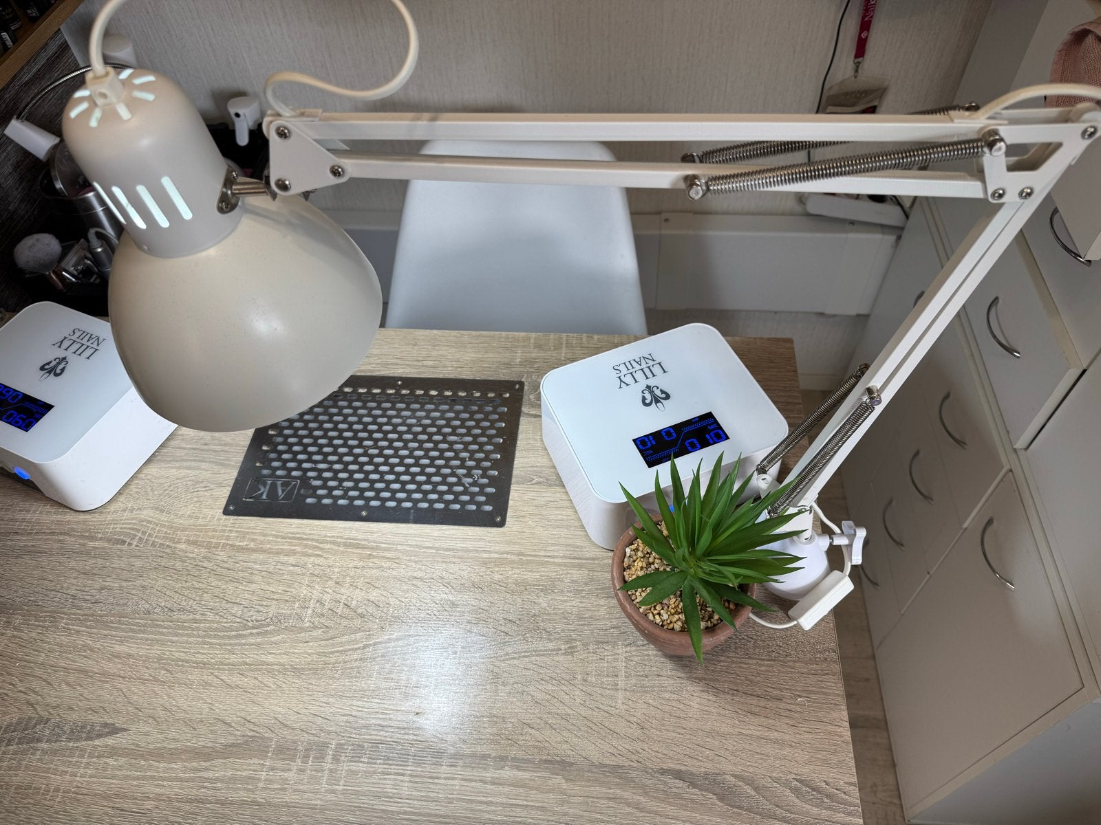 Verstelbare bureaulamp met klem - Ideaal voor werkplek, Ophalen of Verzenden, Gebruikt, Metaal