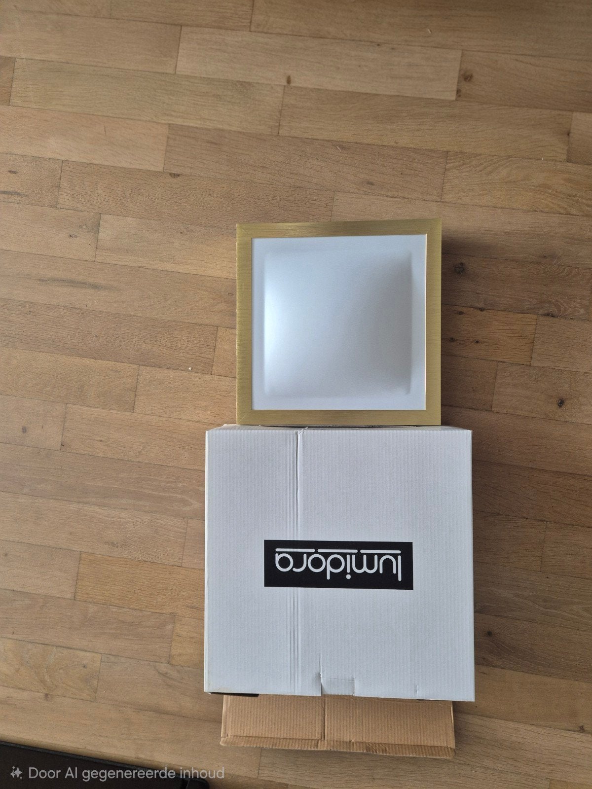 Lumidora Plafondlamp Goud - Nieuw in doos, Ophalen, Nieuw, Metaal, Goud