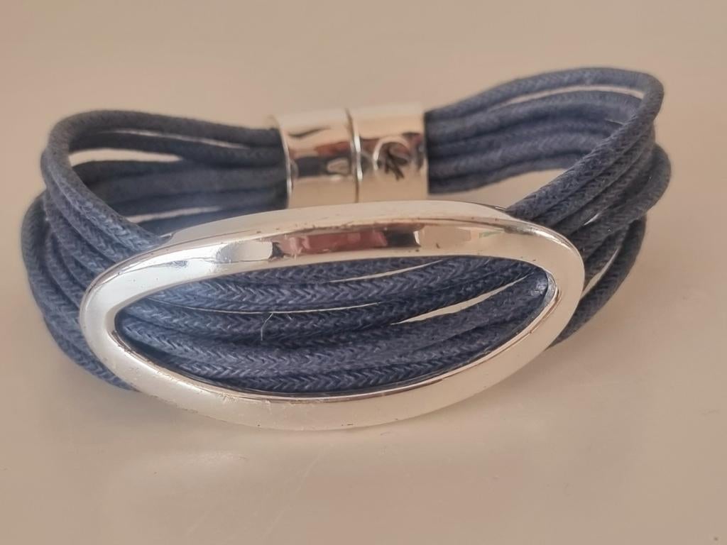 Vintage 90's modernist design armband, Sieraden, Tassen en Uiterlijk, Armbanden, Ophalen of Verzenden, Zo goed als nieuw, Zilver