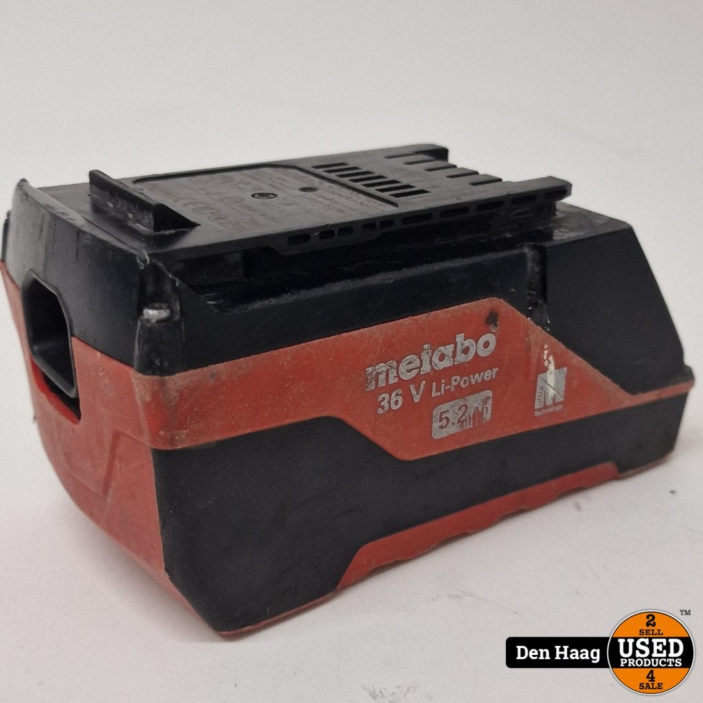 Metabo Li-Power 36V 5.2Ah Accu | Nette staat, Metabo, Zo goed als nieuw, Support@metabo.com, Metabo Corporation, Metabo-Werke GmbH, 
72622 NÃ¼rtingen
Germany