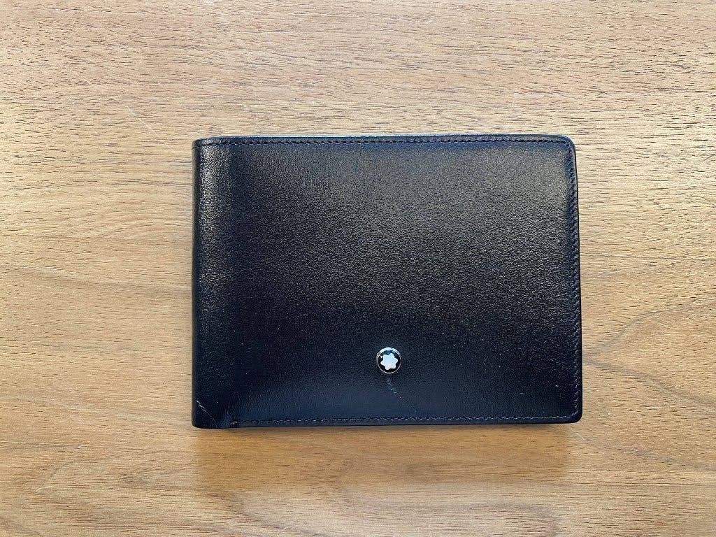 Montblanc Meisterstück Wallet 6cc – Model 14548, Sieraden, Tassen en Uiterlijk, Portemonnees, Zwart, Nieuw, Leer, Ophalen