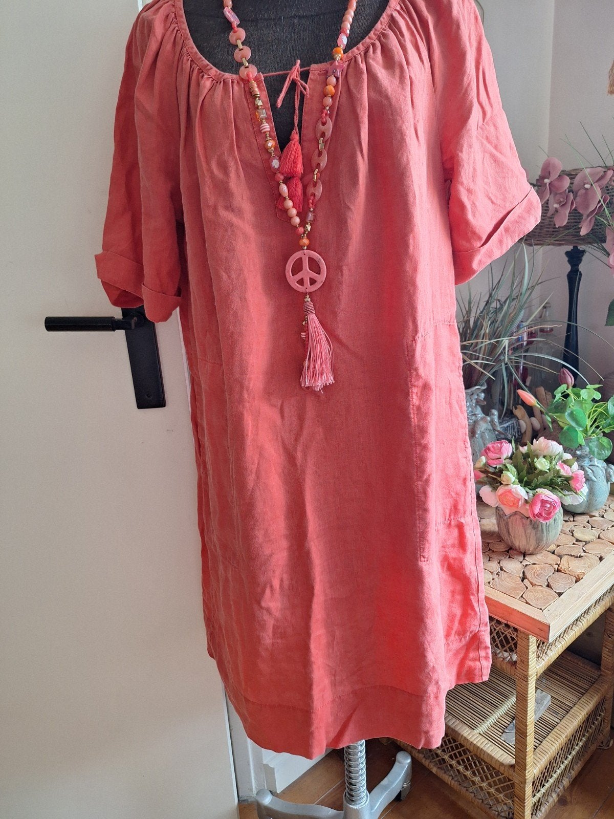 Tuniek maat 44, Ophalen of Verzenden, Zo goed als nieuw, Maat 42/44 (L), Oranje