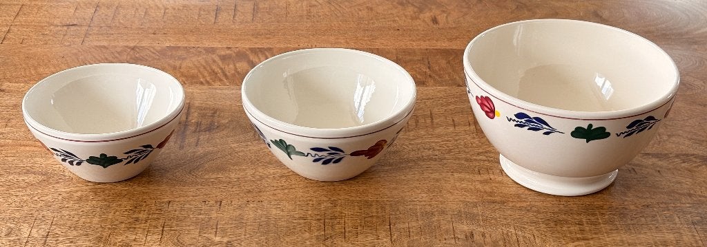 4 dekschalen Boerenbont, Huis en Inrichting, Ophalen of Verzenden, Zo goed als nieuw, Royal Boch, Aardewerk