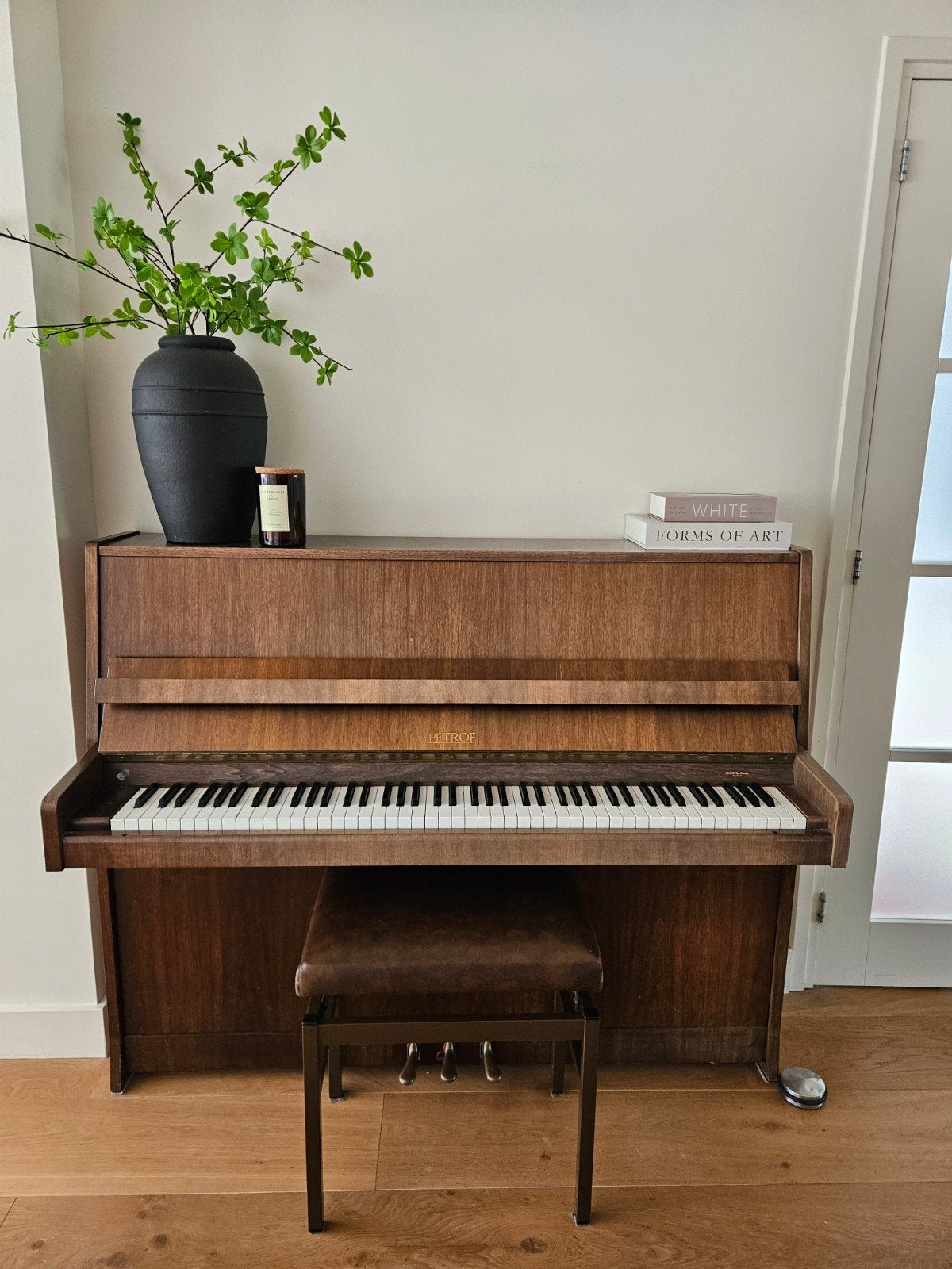 Petrof piano 115, Ophalen, Gebruikt, Bruin