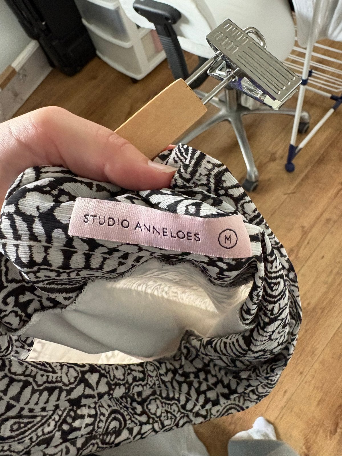 Studio Anneloes wikkelrok met paisley print - Maat M, Maat 38/40 (M), Zwart, Ophalen of Verzenden, Zo goed als nieuw