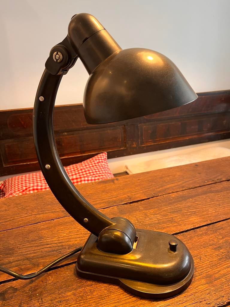 Christian Dell Sigma bakeliet Bureaulamp- Designklassieker, Ophalen