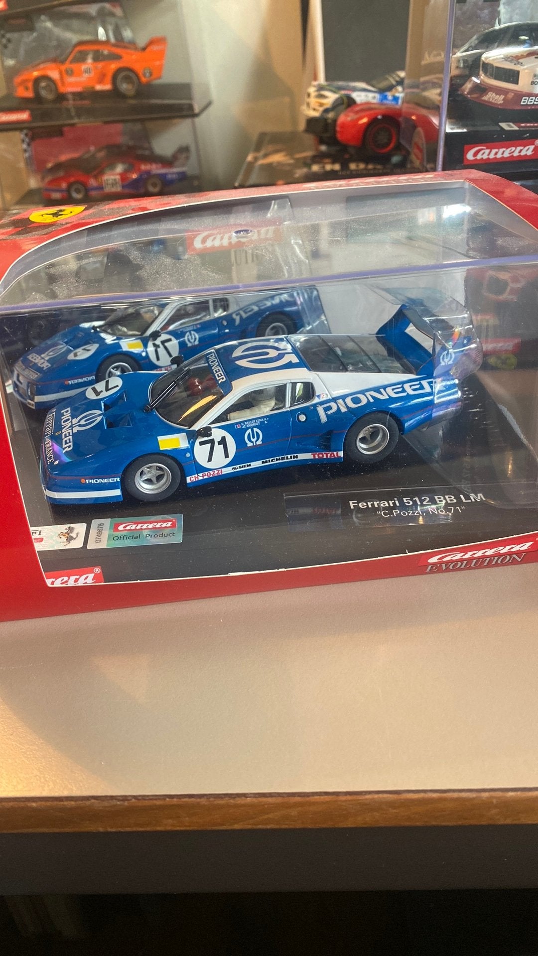 Carrera evolution Ferrari 512 BB LM nieuw, Ophalen of Verzenden, Zo goed als nieuw, Elektrisch, Carrera
