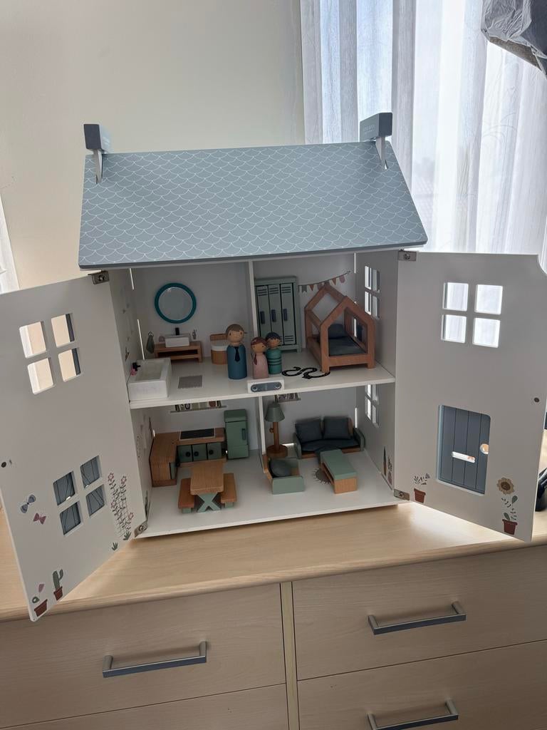 Little Dutch Poppenhuis met accessoires en poppetjes, Ophalen, Zo goed als nieuw, Poppenhuis