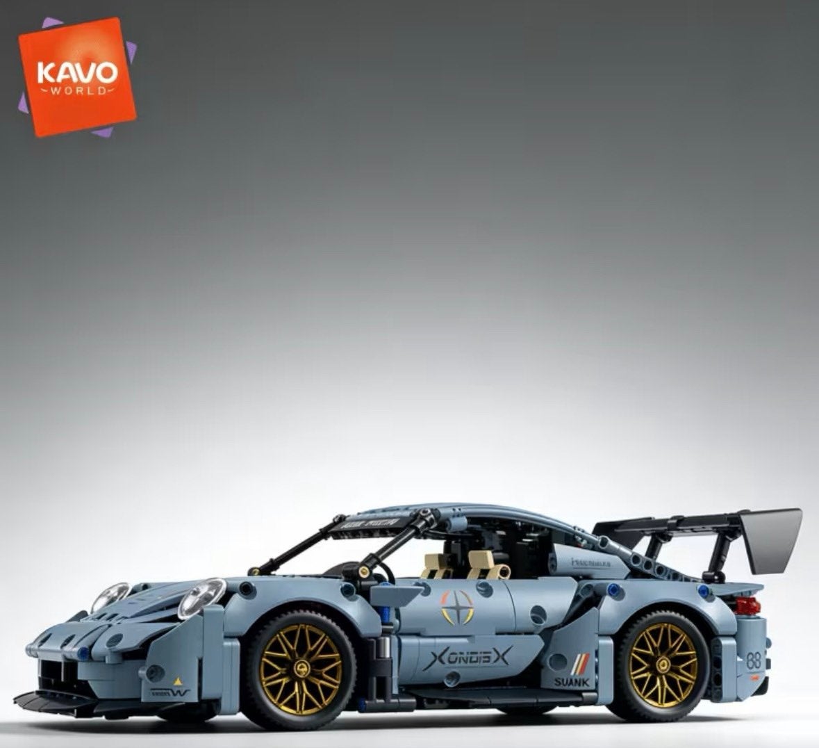 Porsche 911 GT3 1:14 Kavo building blocks (LEGO) NIEUW!, MOC (eigen creatie), Lego, Nieuw, Ophalen of Verzenden