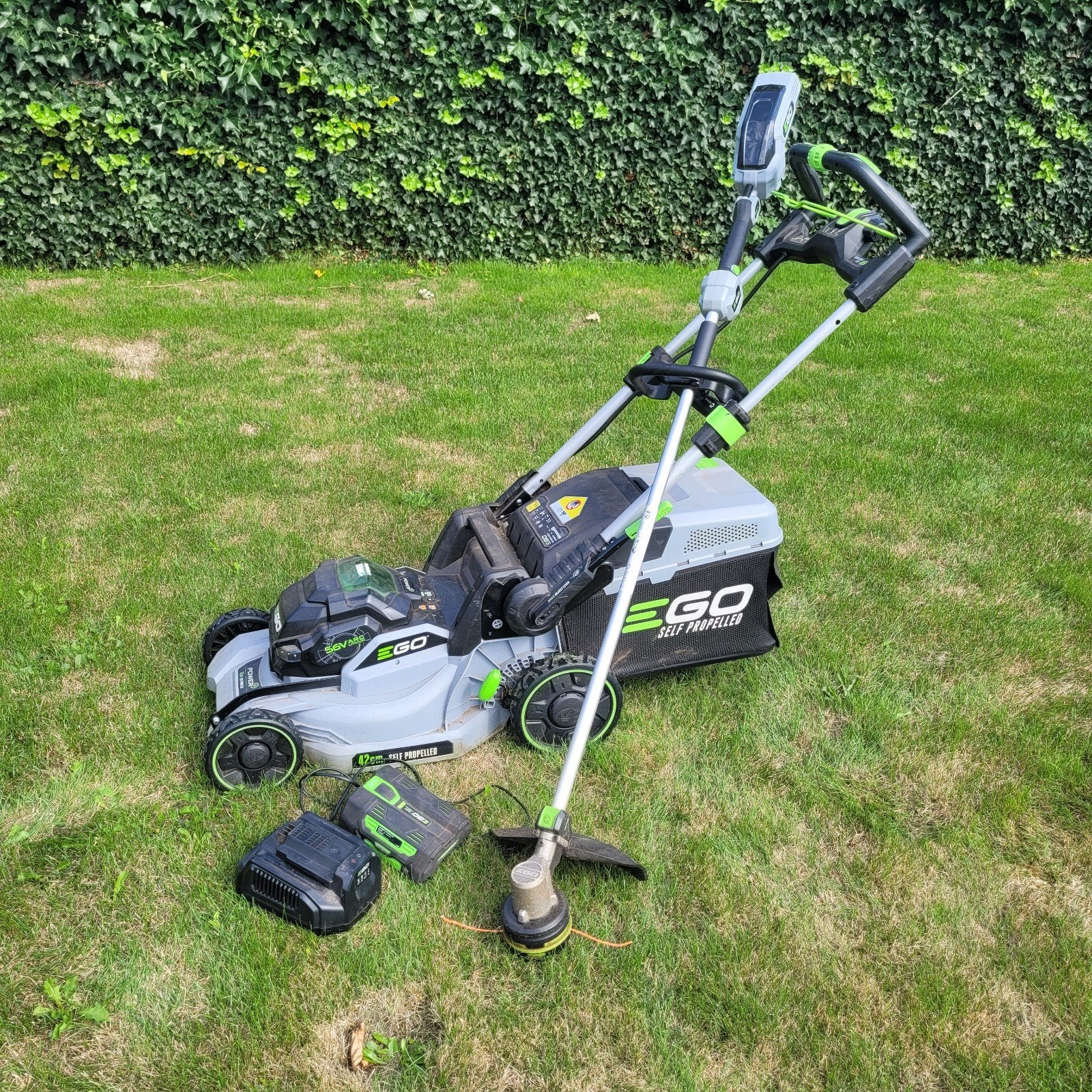 EGO Accu Grasmaaier en Trimmer, Ophalen, Gebruikt, Accu-grasmaaier, EGO