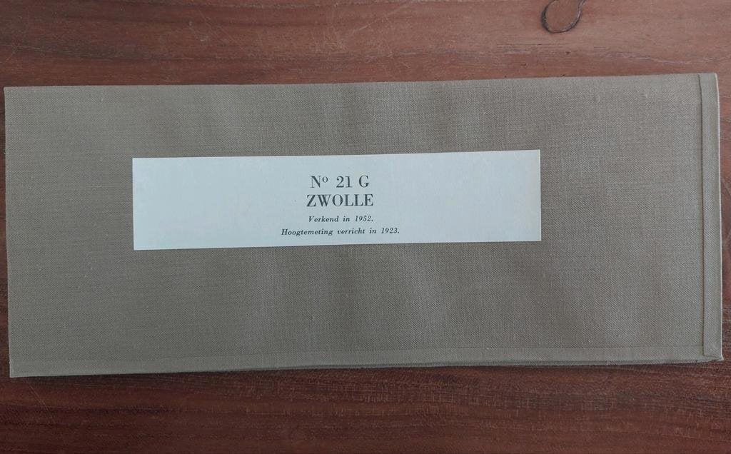 21G stafkaart uit 1954 Zwolle Hasselt Rouveen Ittersum, Boeken, Ophalen of Verzenden, 1800 tot 2000, Nederland, Staat de Nederlanden