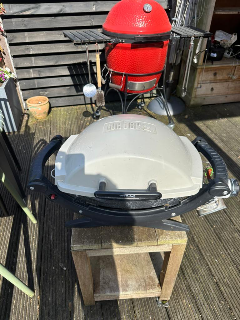 Weber gas bbq, Tuin en Terras, Gasbarbecues, Ophalen, Gebruikt