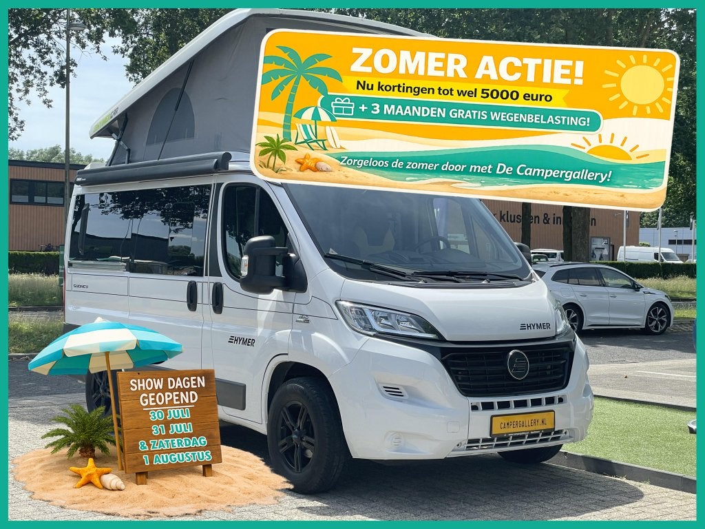 Hymer Sydney 60GT HEFDAK COMPACT 4.96M DIESELKACHEL BEARLOCK, Buscamper of Camperbus, Fiat, Bedrijf, Hymer