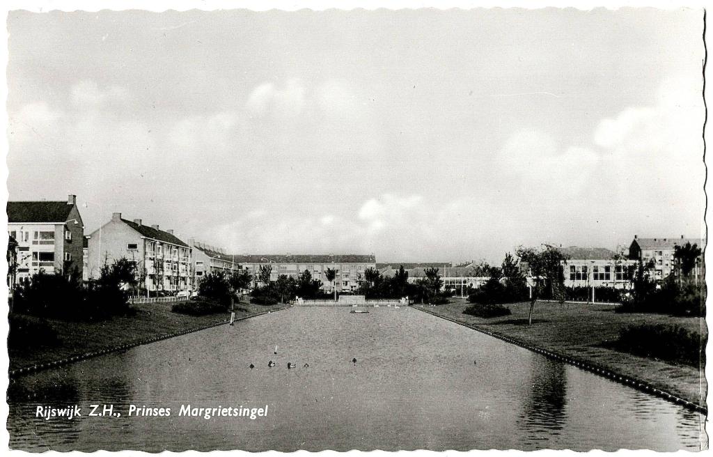 Rijswijk ZH 76, Prinses Margrietsingel ongelopen, Verzenden, 1940 tot 1960, Ongelopen, Zuid-Holland