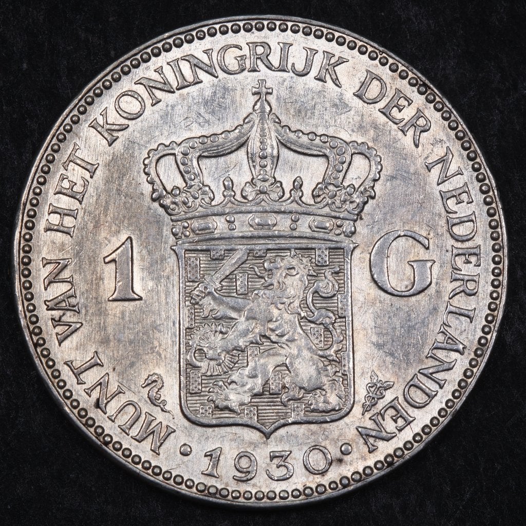 Gulden 1930. Pr. (P), 1 gulden, Zilver, Ophalen of Verzenden, Koningin Wilhelmina