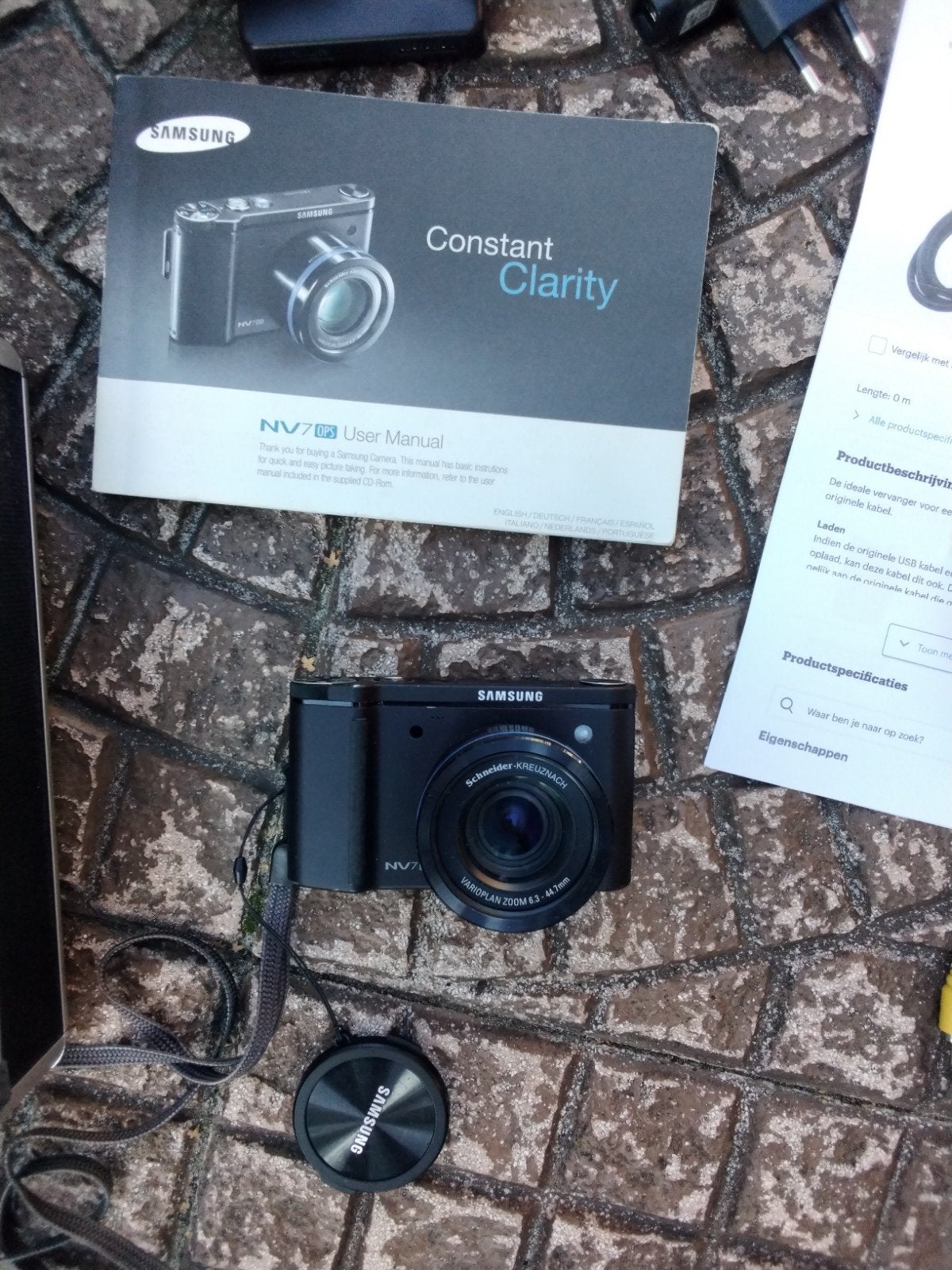 Samsung NV3 digitale camera met accessoires en koffer, Audio, Tv en Foto, Accu, Gebruikt, Compactcamera, Samsung