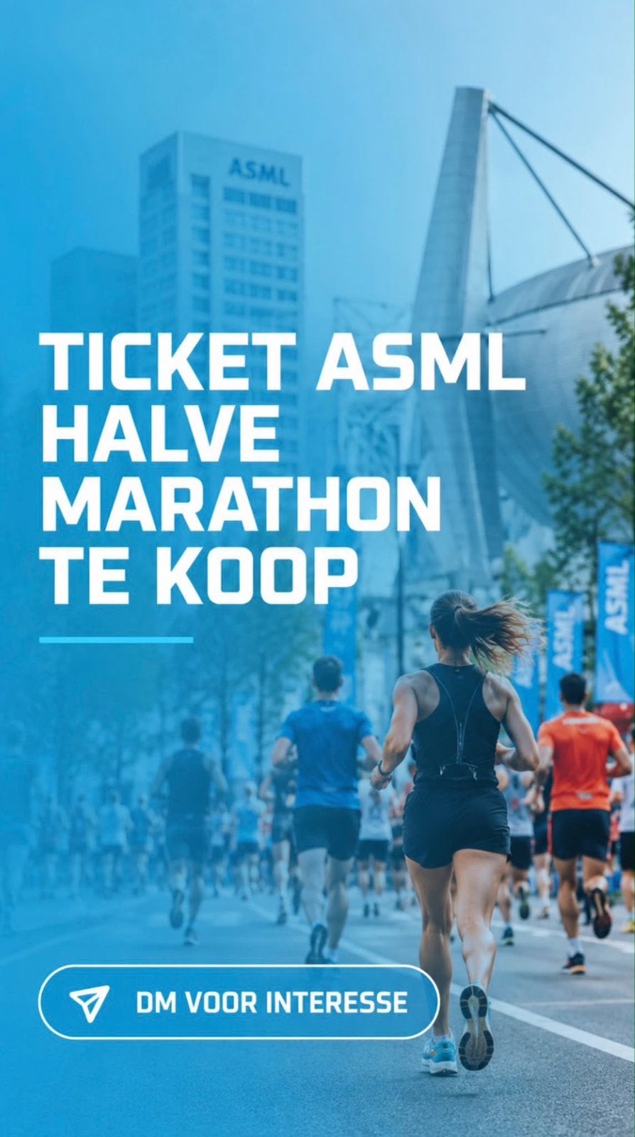 2 tickets asml halve marathon te koop