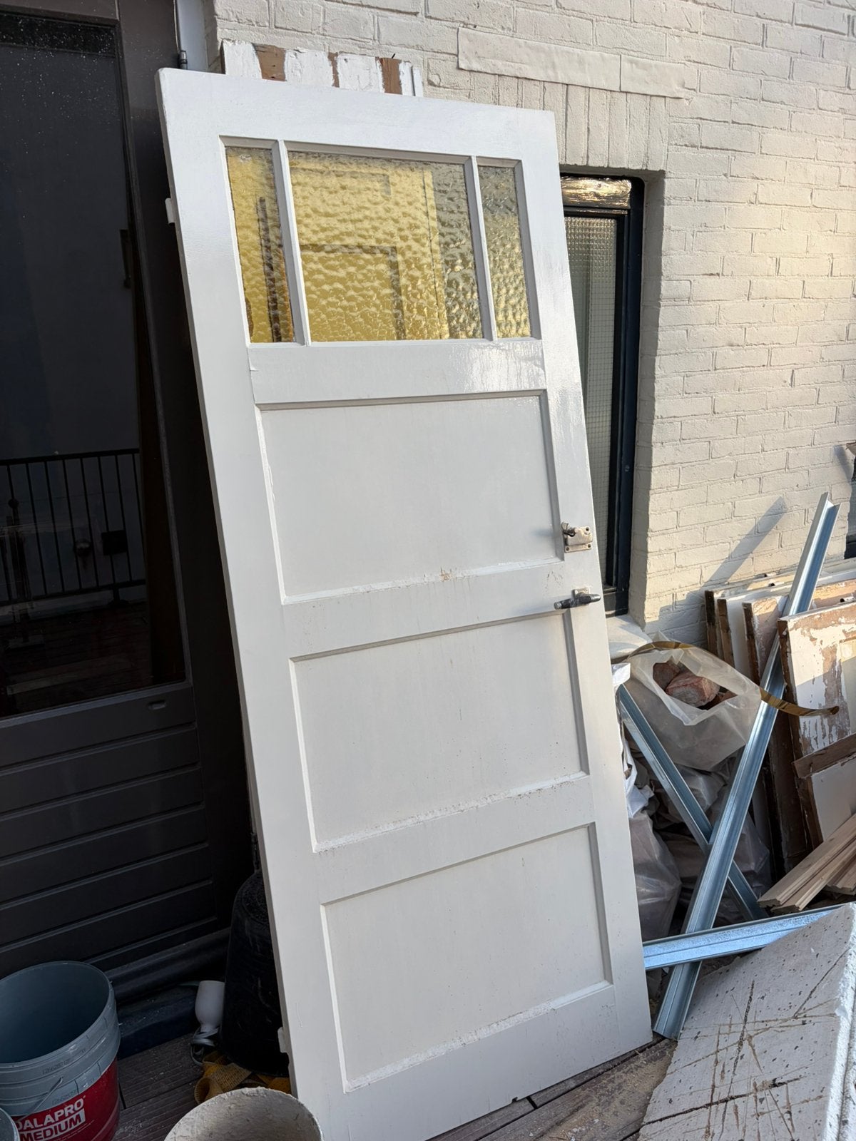Gratis 5 oude deuren, 4 bijna lakvrij 2075 x 820. Zsmophalen, Ophalen, Zo goed als nieuw, Binnendeur, 200 tot 215 cm
